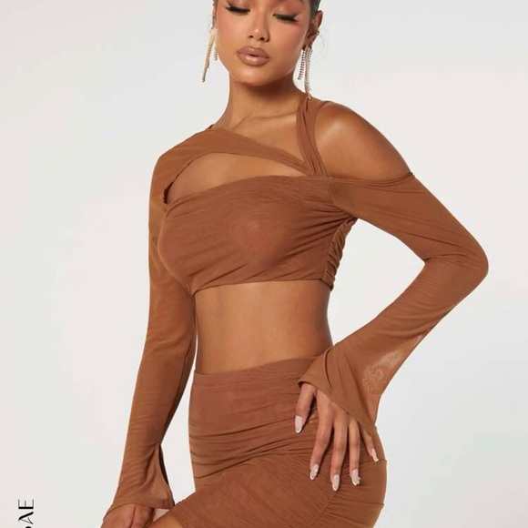 Crop top and bodycon skirt set size m - Picture 2 of 5